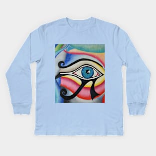 Horus eye Kids Long Sleeve T-Shirt